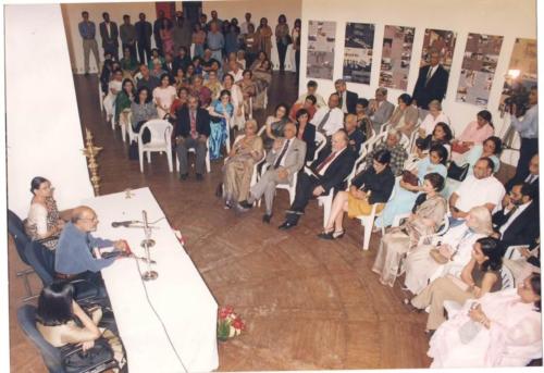 Book Launch and Exhibition of the Women In Architecture 2000 Plus Conference (L-R Brinda Somaya, Shyam Bengal, Urvashi Mehta)